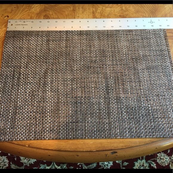 SET OF 6 Placemats! Rattan Weave w Sheen! - Picture 9 of 16